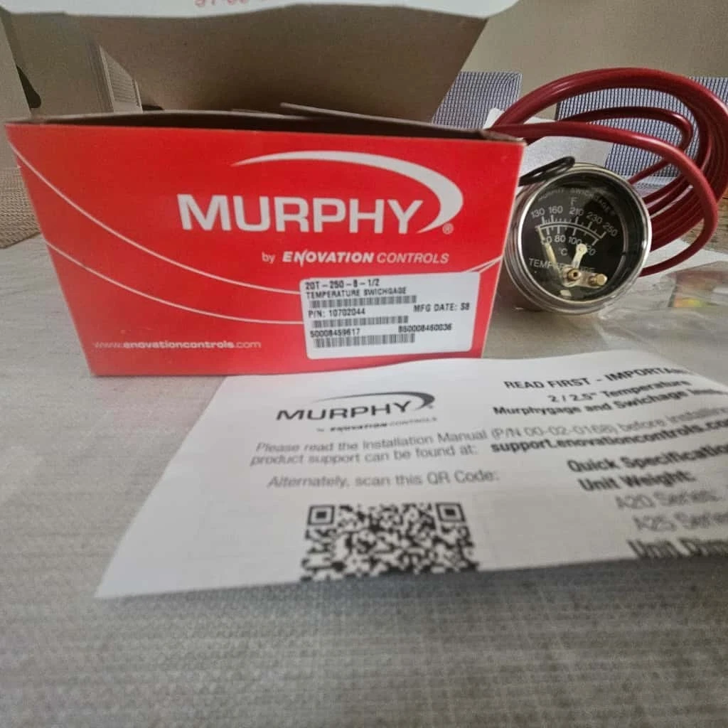 New Murphy by Enovation Controls 20T-250-8-1/2 Temperatur Swichgage 10702044