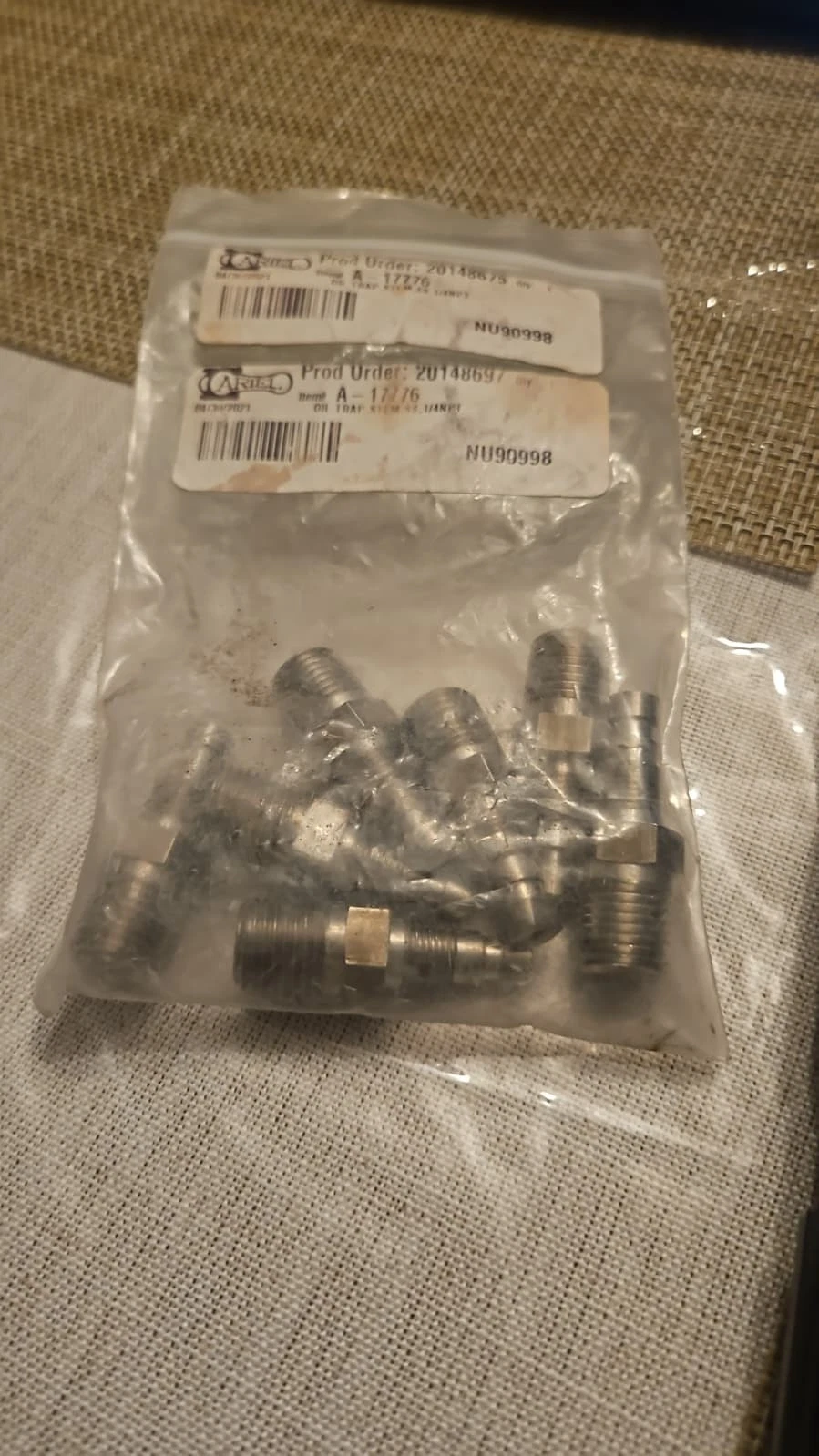 New Ariel A-17776 (A17776) Oil Trap, Stem,SS, 1/4 NPT A-17776-A Replaces A-8936